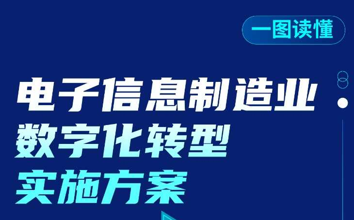 《电子信息制造业数字化转型实施方案》一图读懂